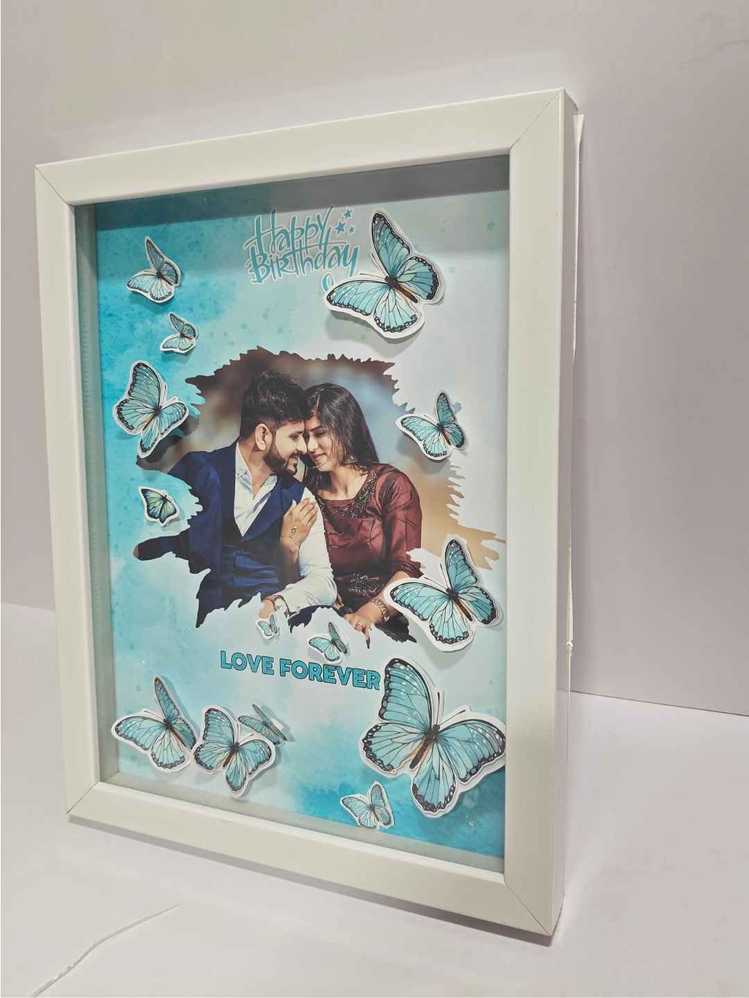 Butterfly theme birthday frame