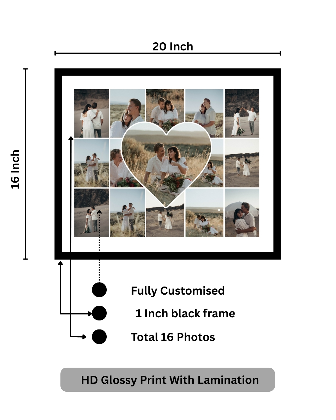 khushikart photo frame collage