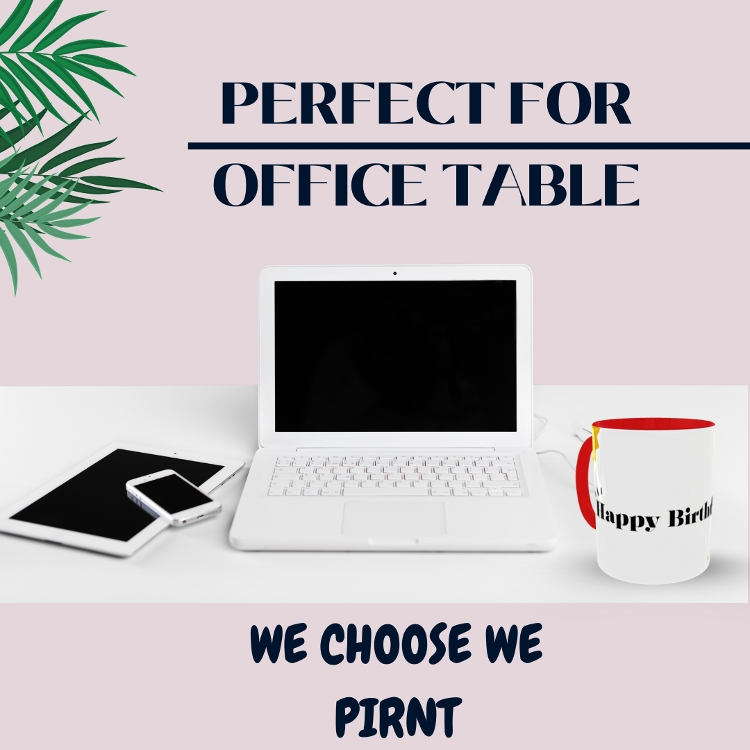 Happy birthday mug print