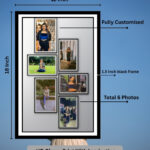 Creative photo frame collage