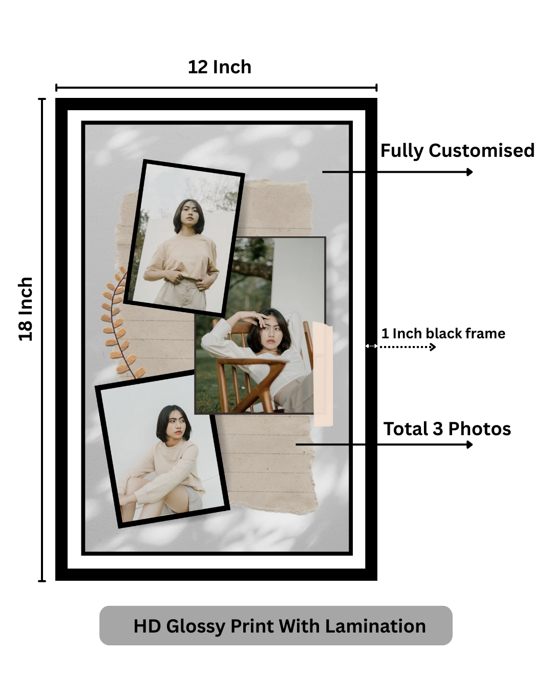 khushikart photo frame collage