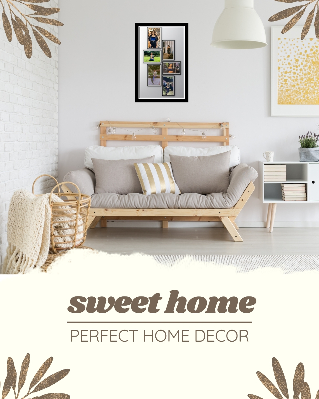 Creative photo frame collage
