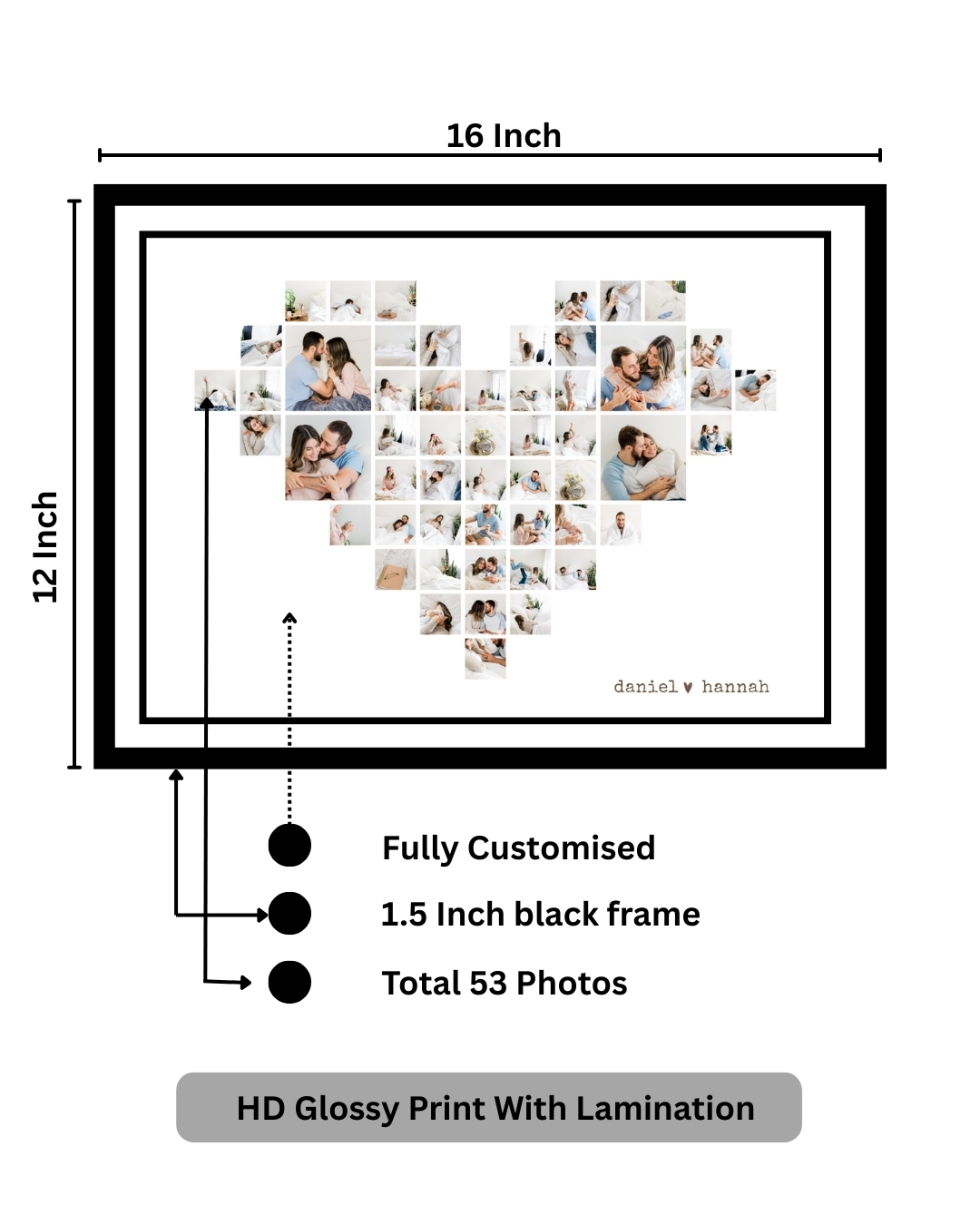 khushikart photo frame collage