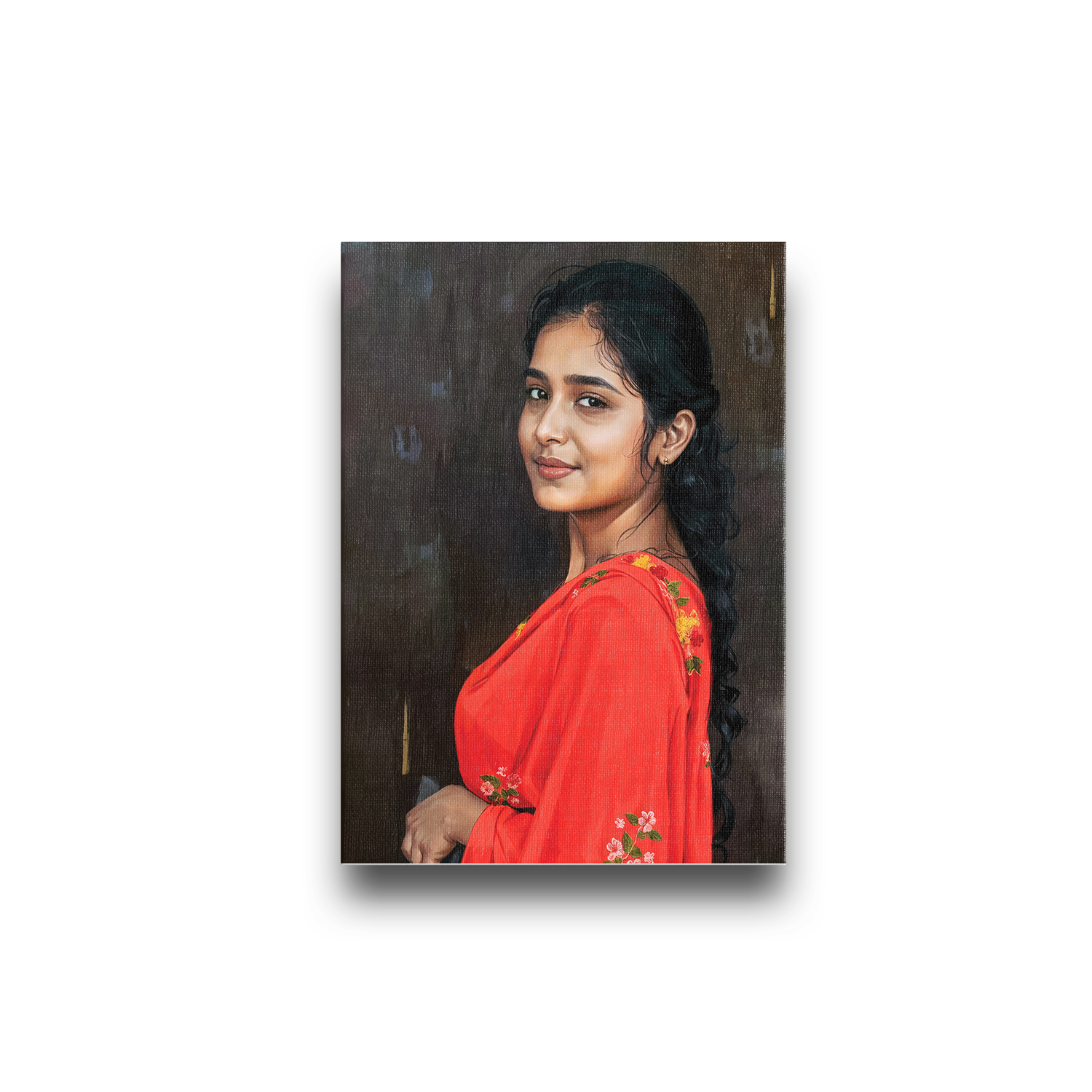 Personalized Digital Portrait Painting – Printed on Premium Canvas