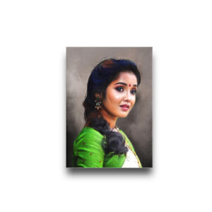 Personalized Digital Portrait Painting – Printed on Premium Canvas