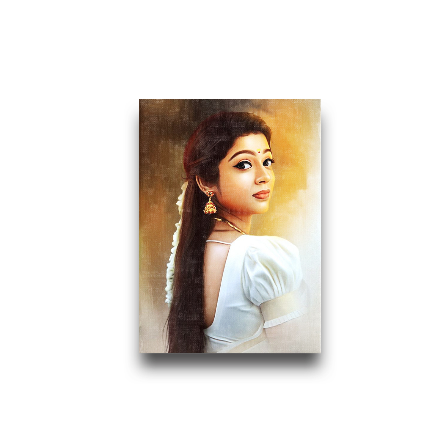 Personalized Digital Portrait Painting – Printed on Premium Canvas