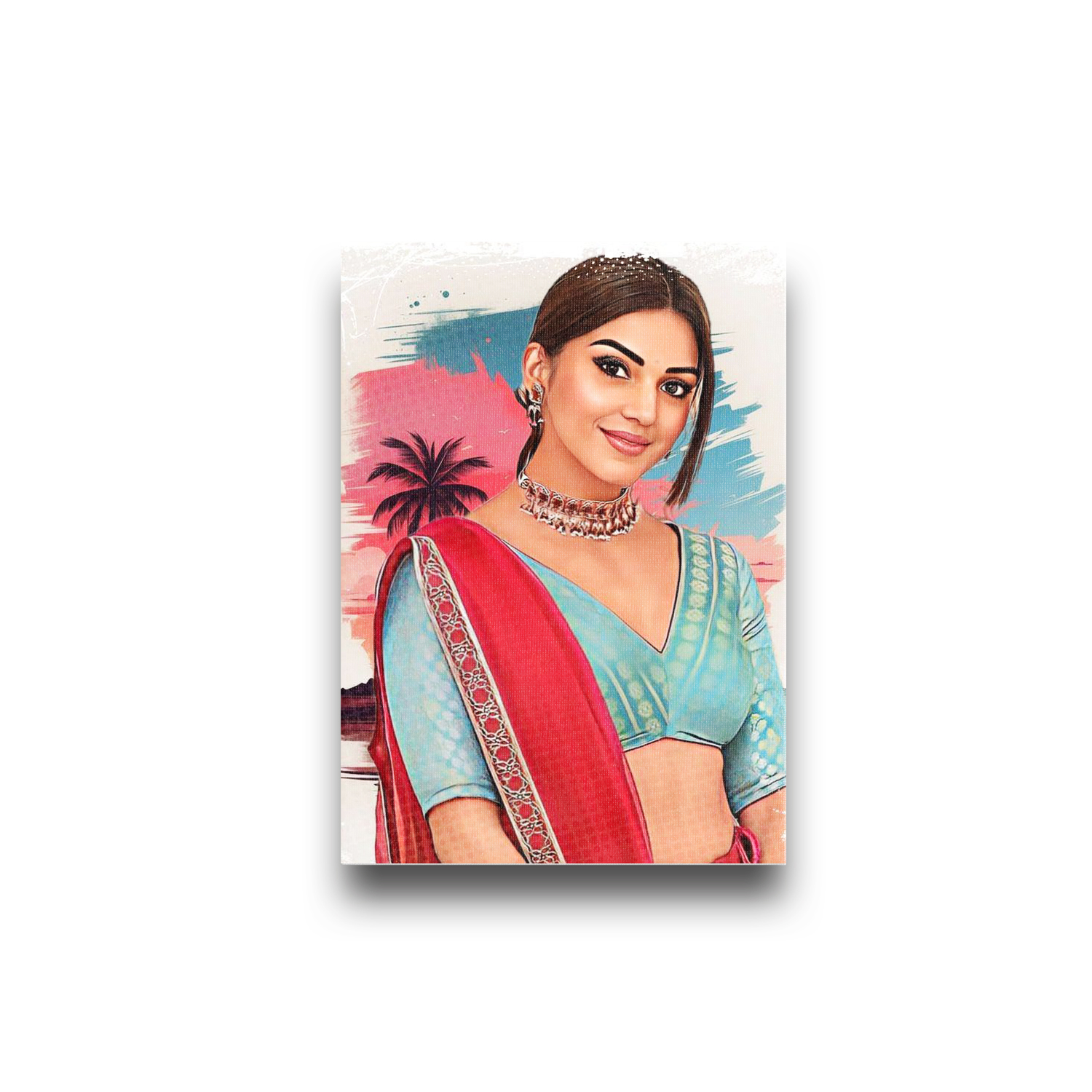 Personalized Digital Portrait Painting – Printed on Premium CanvasPersonalized Digital Portrait Painting – Printed on Premium Canvas