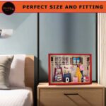 Customized 3D Miniature Wedding and Anniversary Photo Frame with LED Light – Personalized Couple and Family Gift in Handcrafted Synthetic Wooden Box (12x18Inch)