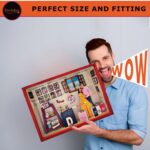Customized 3D Miniature Wedding and Anniversary Photo Frame with LED Light – Personalized Couple and Family Gift in Handcrafted Synthetic Wooden Box (12x18Inch)