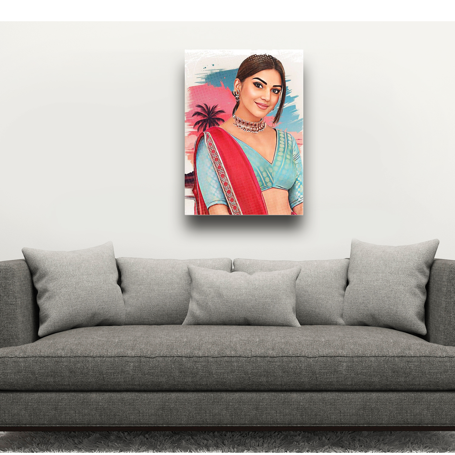 Personalized Digital Portrait Painting – Printed on Premium CanvasPersonalized Digital Portrait Painting – Printed on Premium Canvas