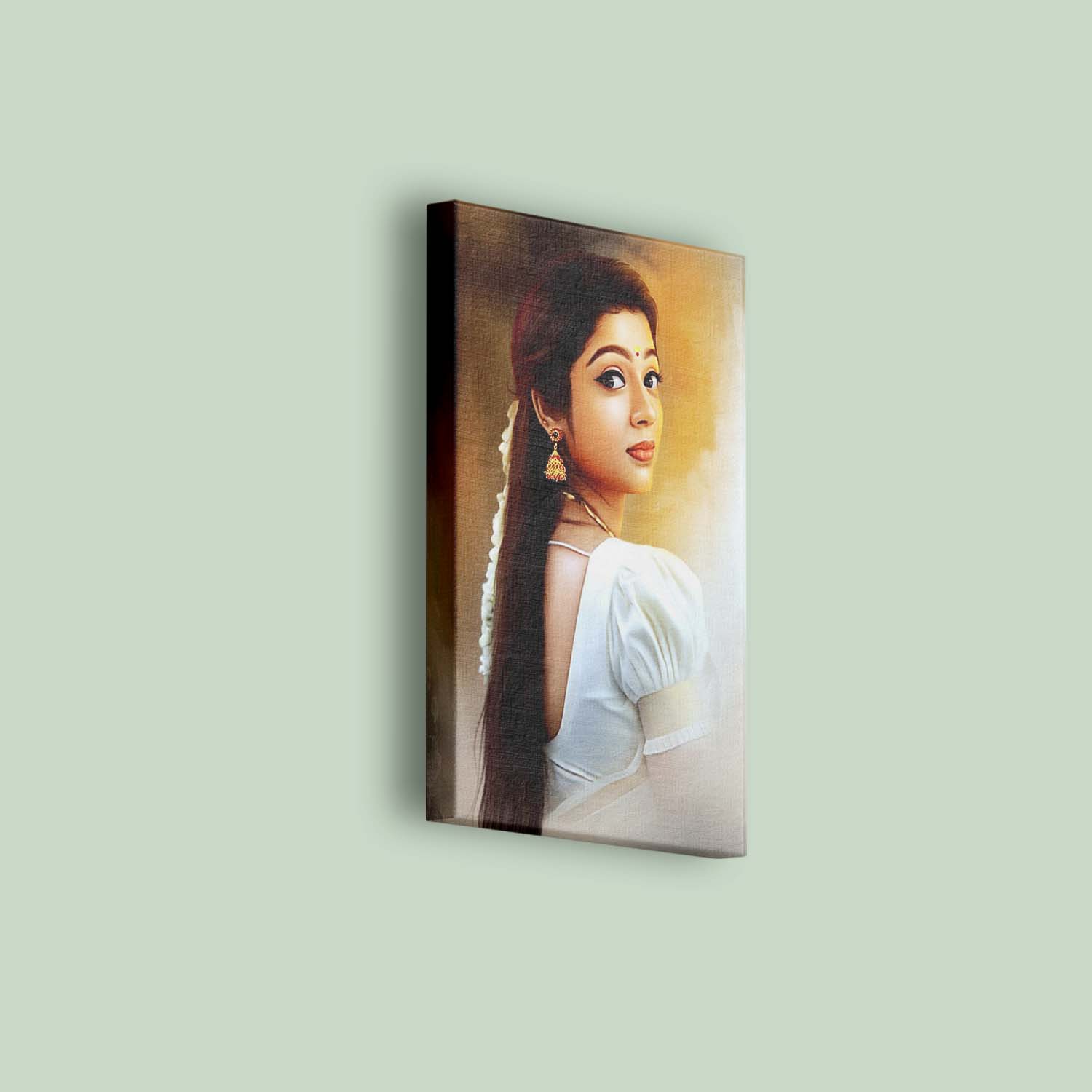 Personalized Digital Portrait Painting – Printed on Premium Canvas