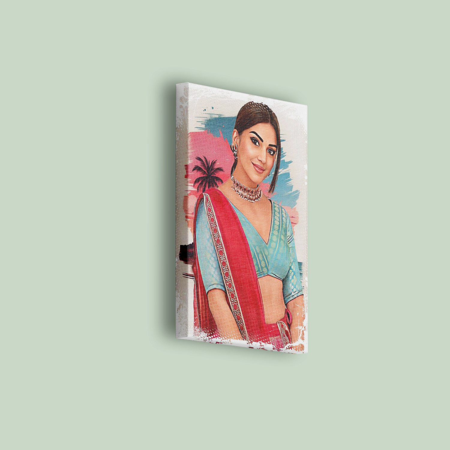 Personalized Digital Portrait Painting – Printed on Premium CanvasPersonalized Digital Portrait Painting – Printed on Premium Canvas