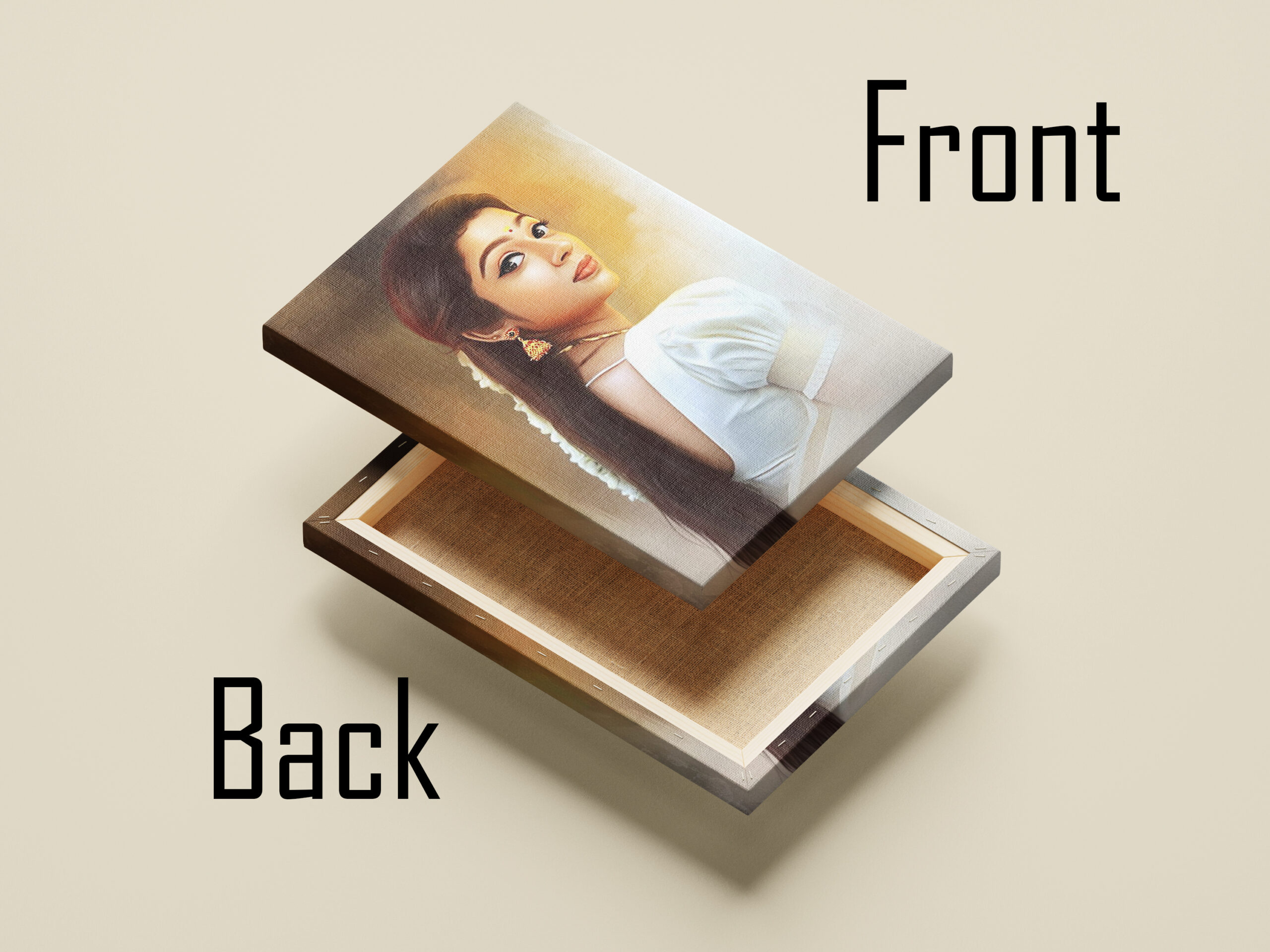 Personalized Digital Portrait Painting – Printed on Premium CanvasPersonalized Digital Portrait Painting – Printed on Premium Canvas
